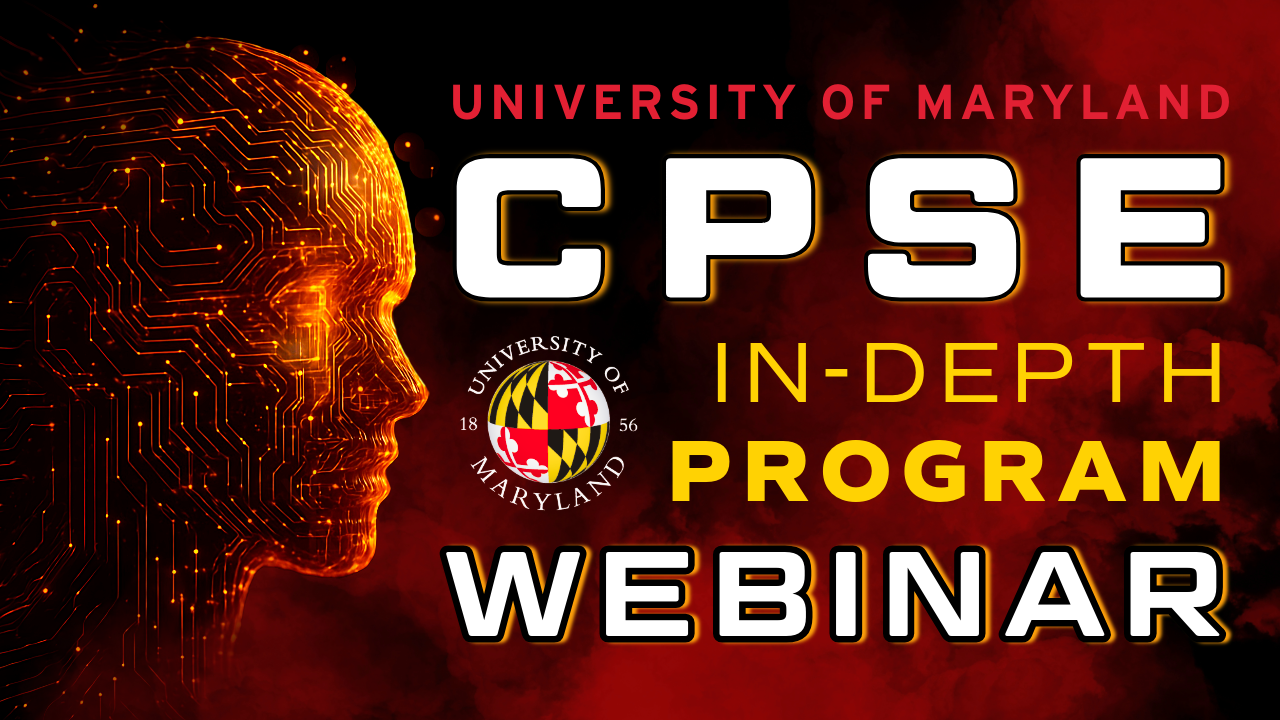 UMD CPSE Webinar Image