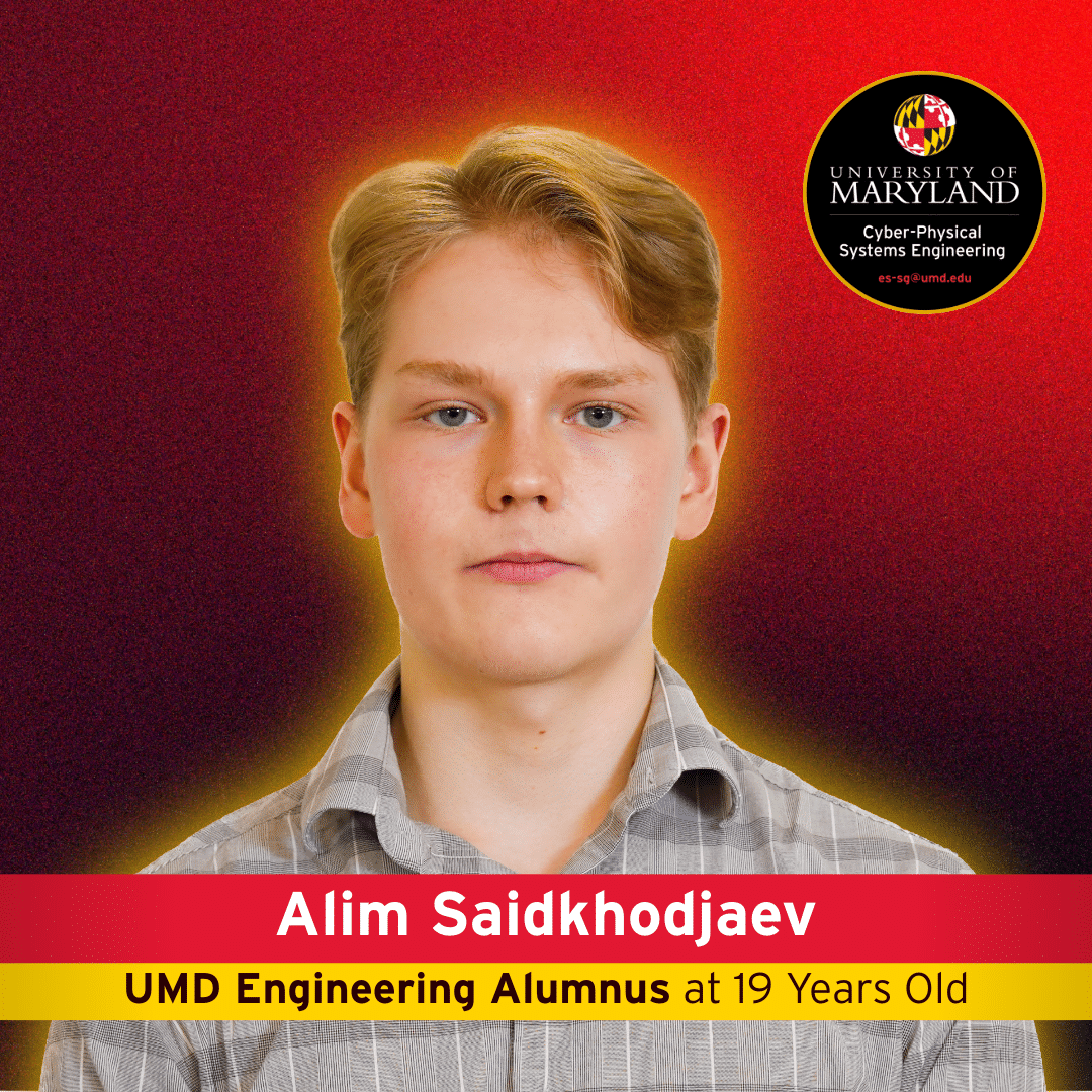 Meet Alim, the youngest graduate from UMD CPSE at 19 year's old. 